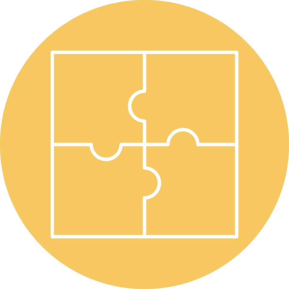 Jigsaw Line Icon vector