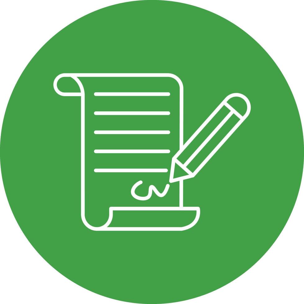 Agreement Line Circle Icon Design vector