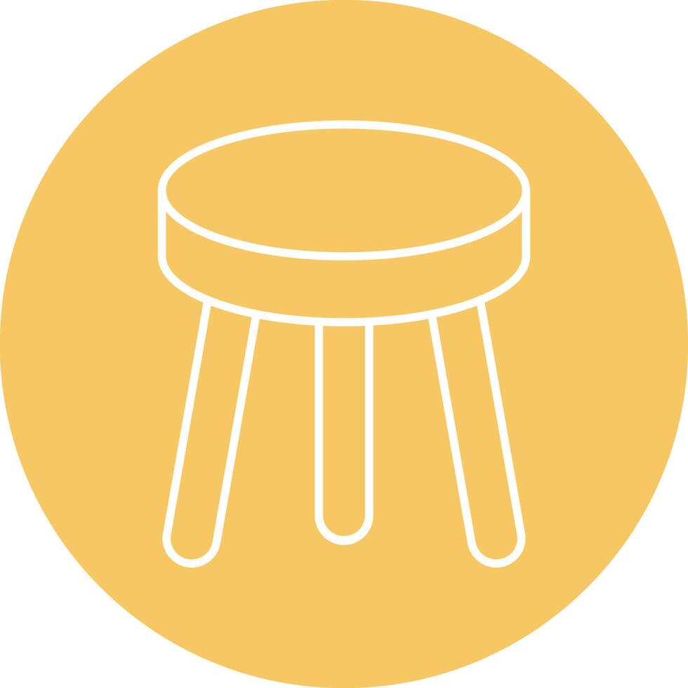 Stool Line icon vector