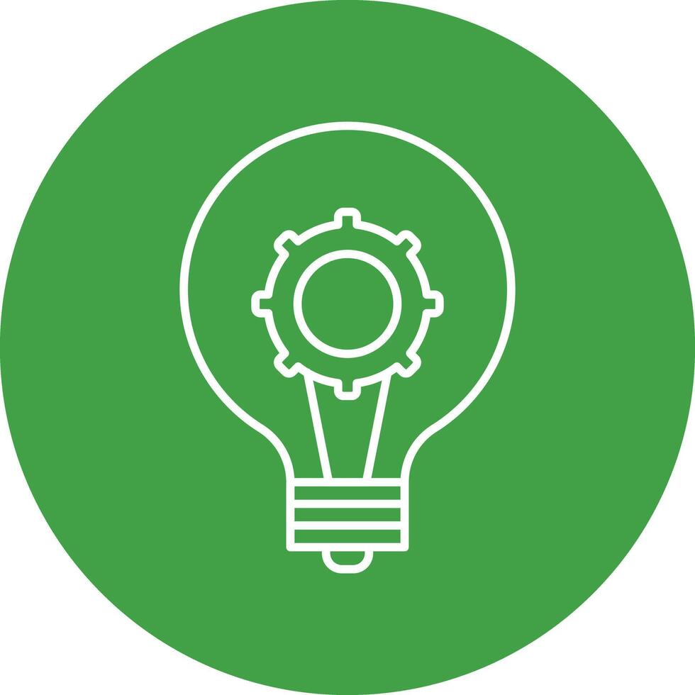 Idea Line Circle Icon Design vector