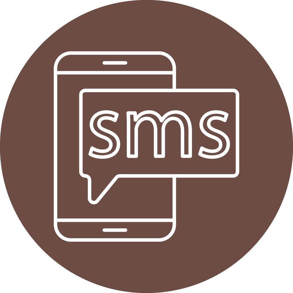 Sms Line Icon vector
