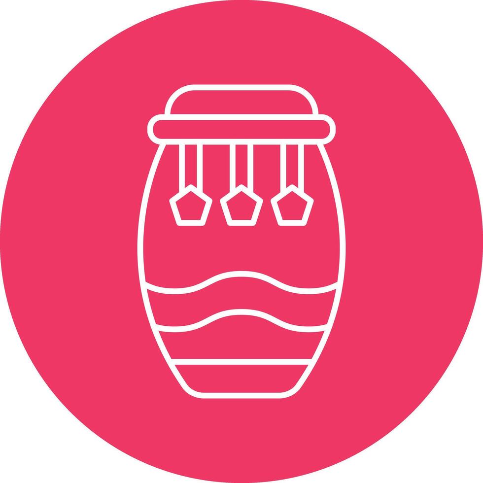 Conga Line Circle Icon Design vector