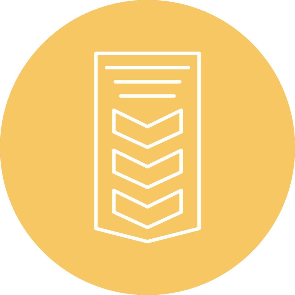 Chevron Line Circle Icon Design vector