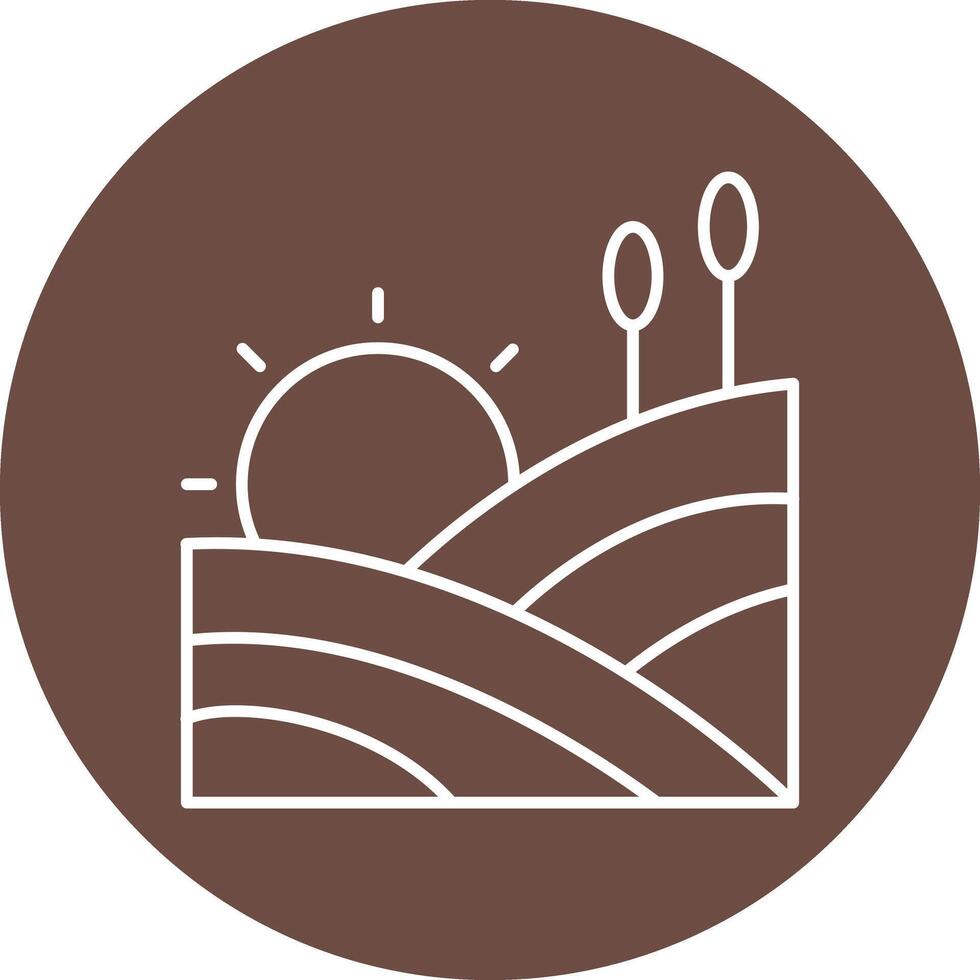 Field Icon Design vector