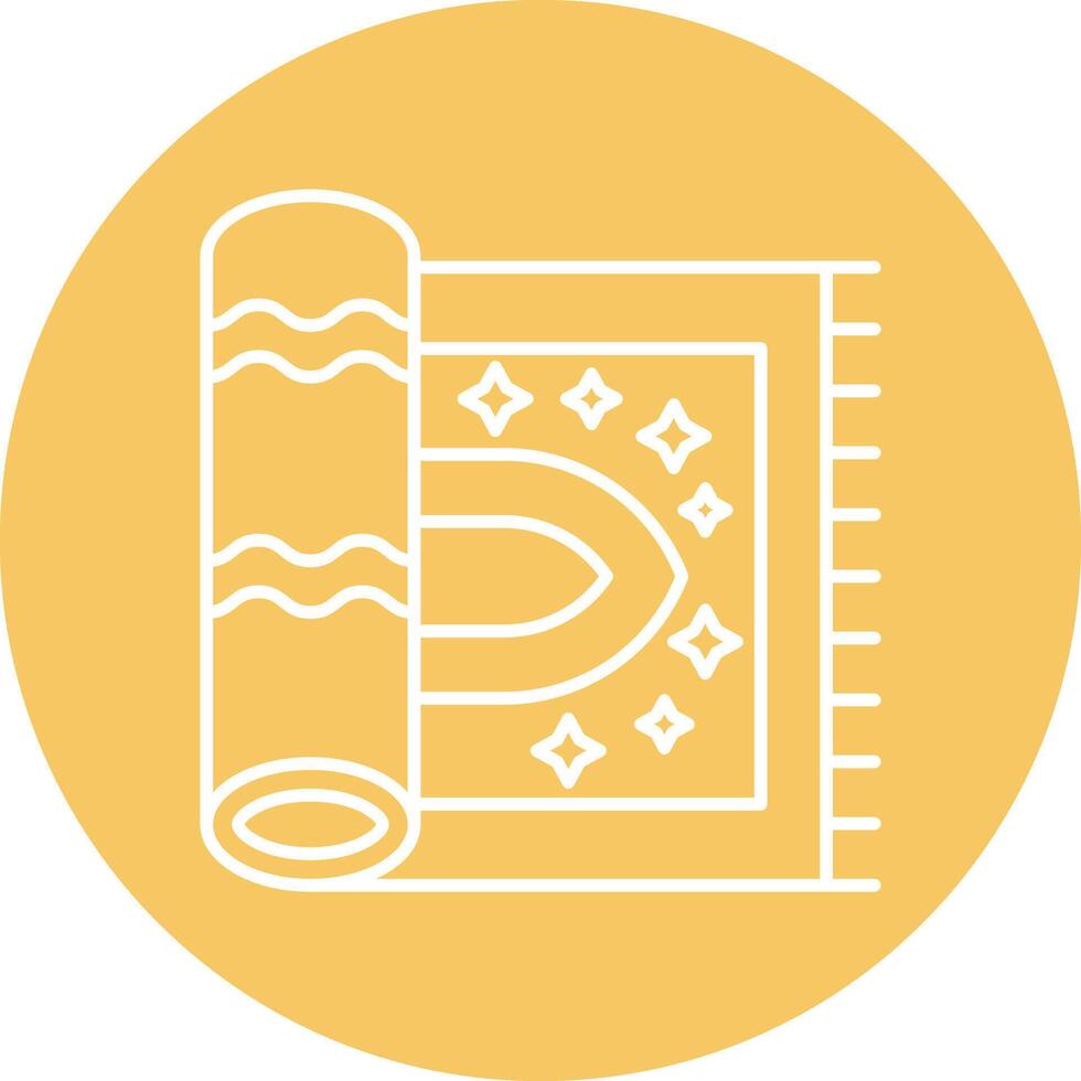 Carpet Line icon vector