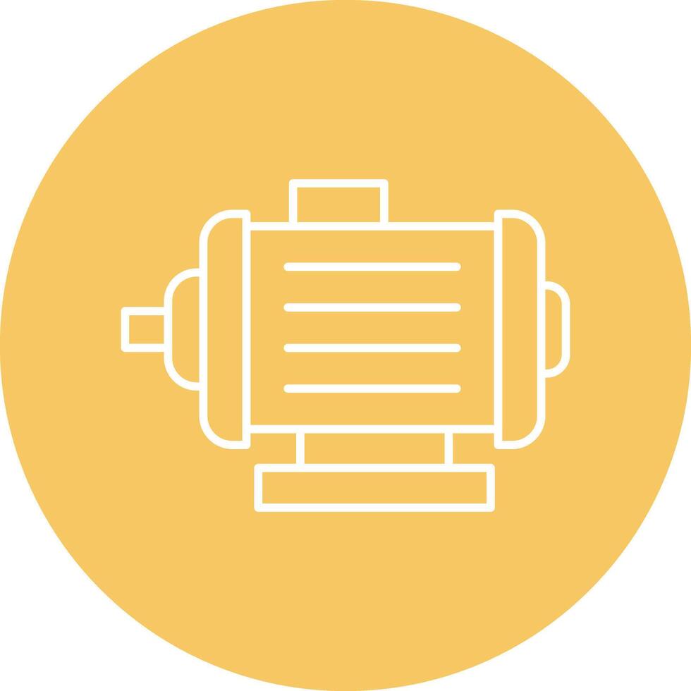 Motor Line Circle Icon Design vector