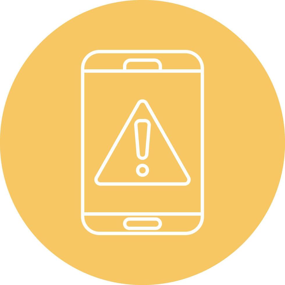 Attention Line Circle Icon Design vector