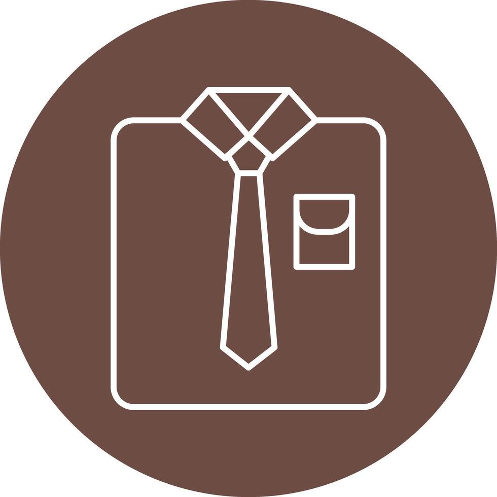 Dress Code Line Circle Icon Design vector
