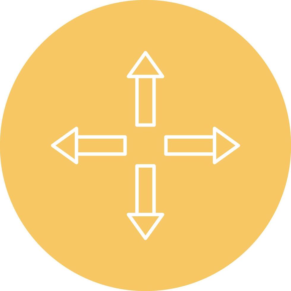 Directional Arrows Line Icon vector