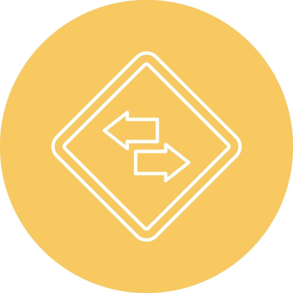 Swap Line Circle Icon Design vector