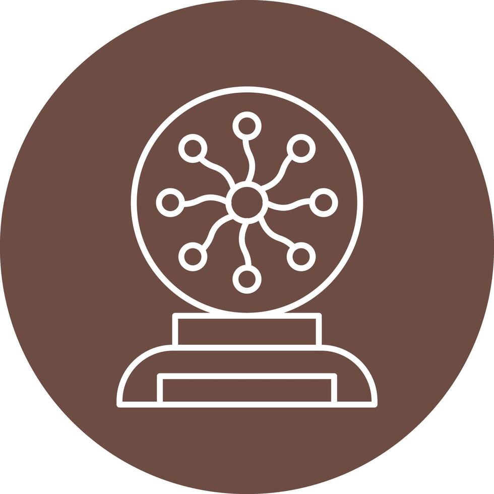 Plasma Ball Icon Design vector