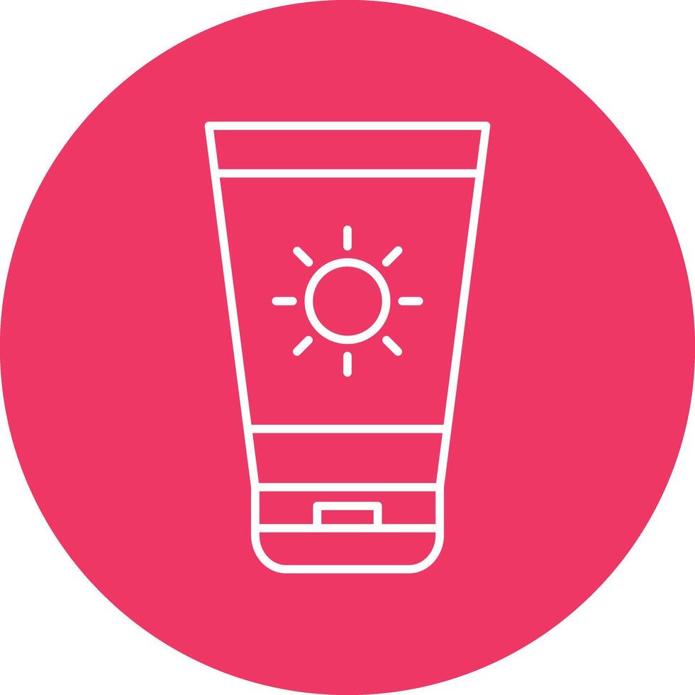 Sun Block Icon Design vector
