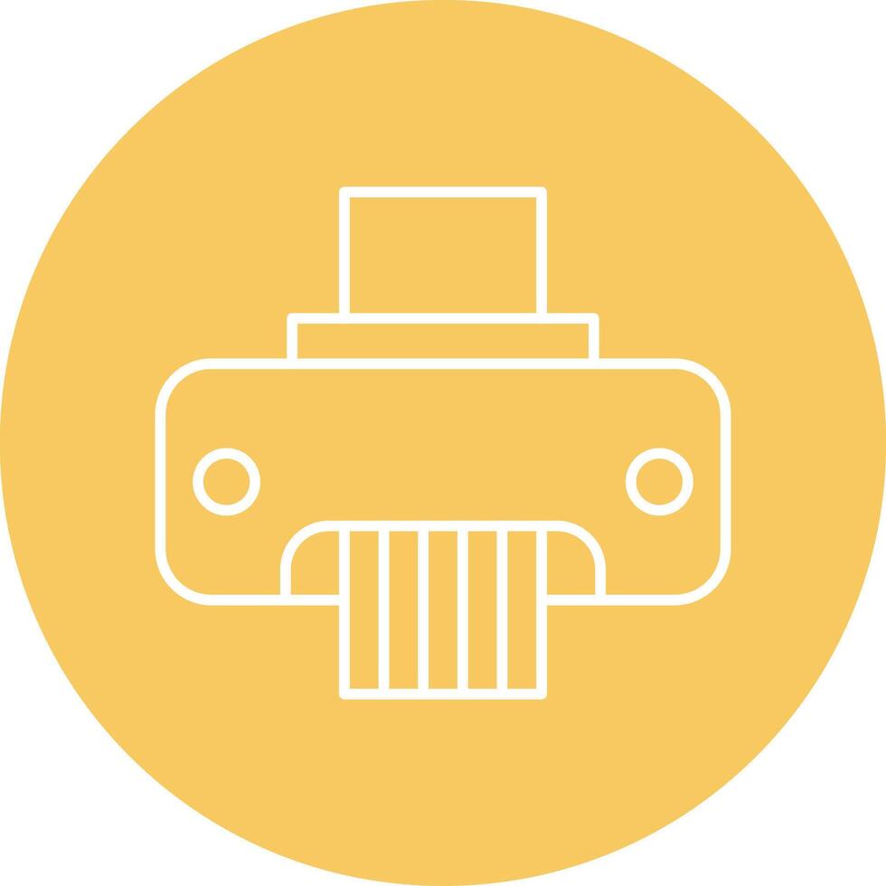 Paper Shredder Line Icon vector