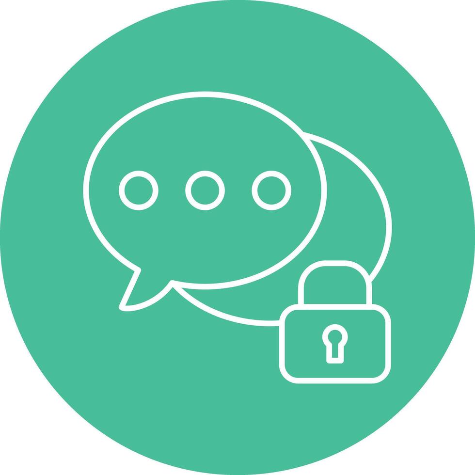 Private Line Icon vector