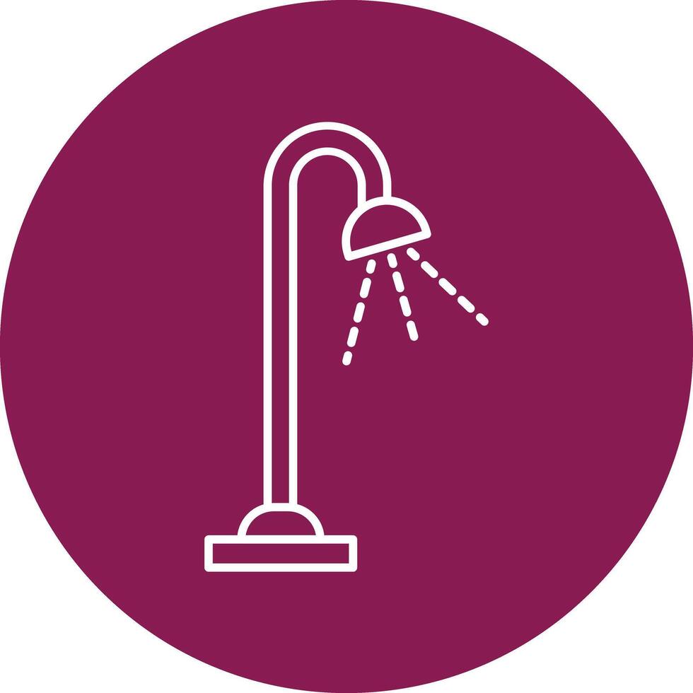 Shower Line icon vector