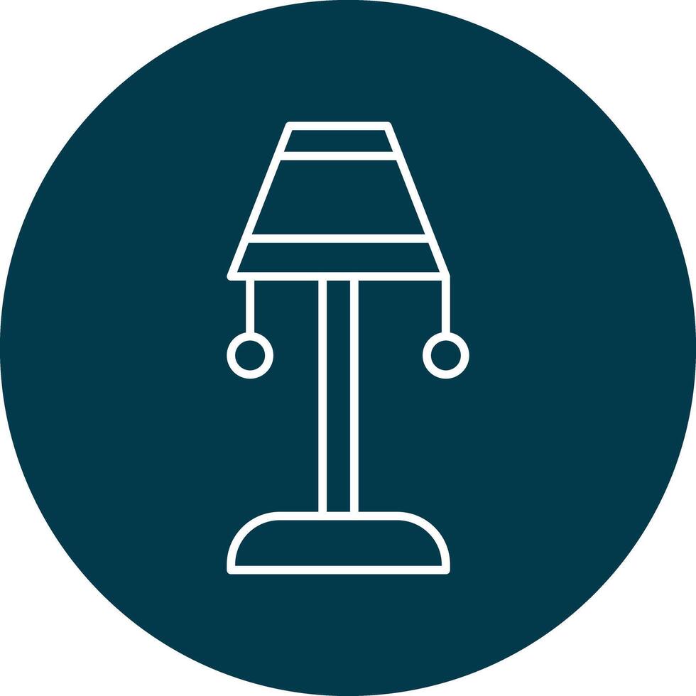 Floor Lamp Icon Design vector