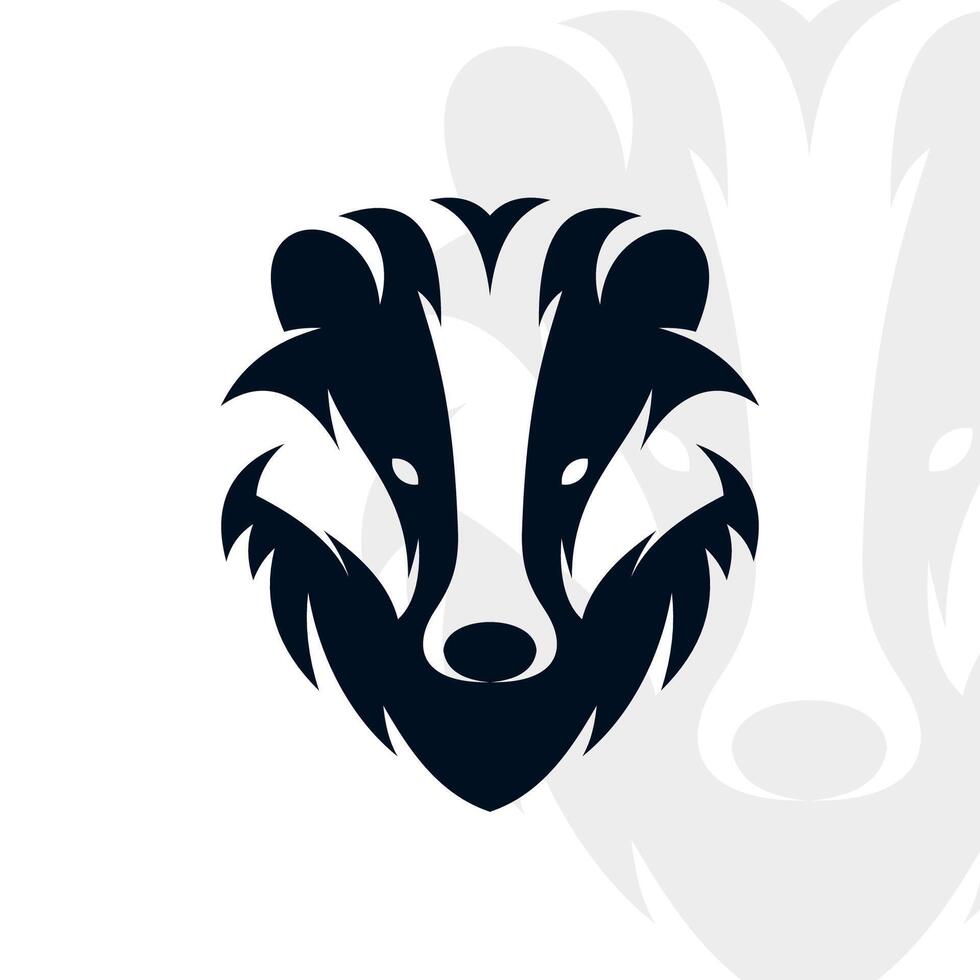 Badger logo on isolated background vector