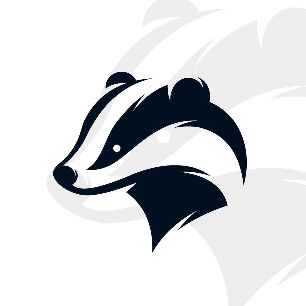Badger logo on isolated background vector