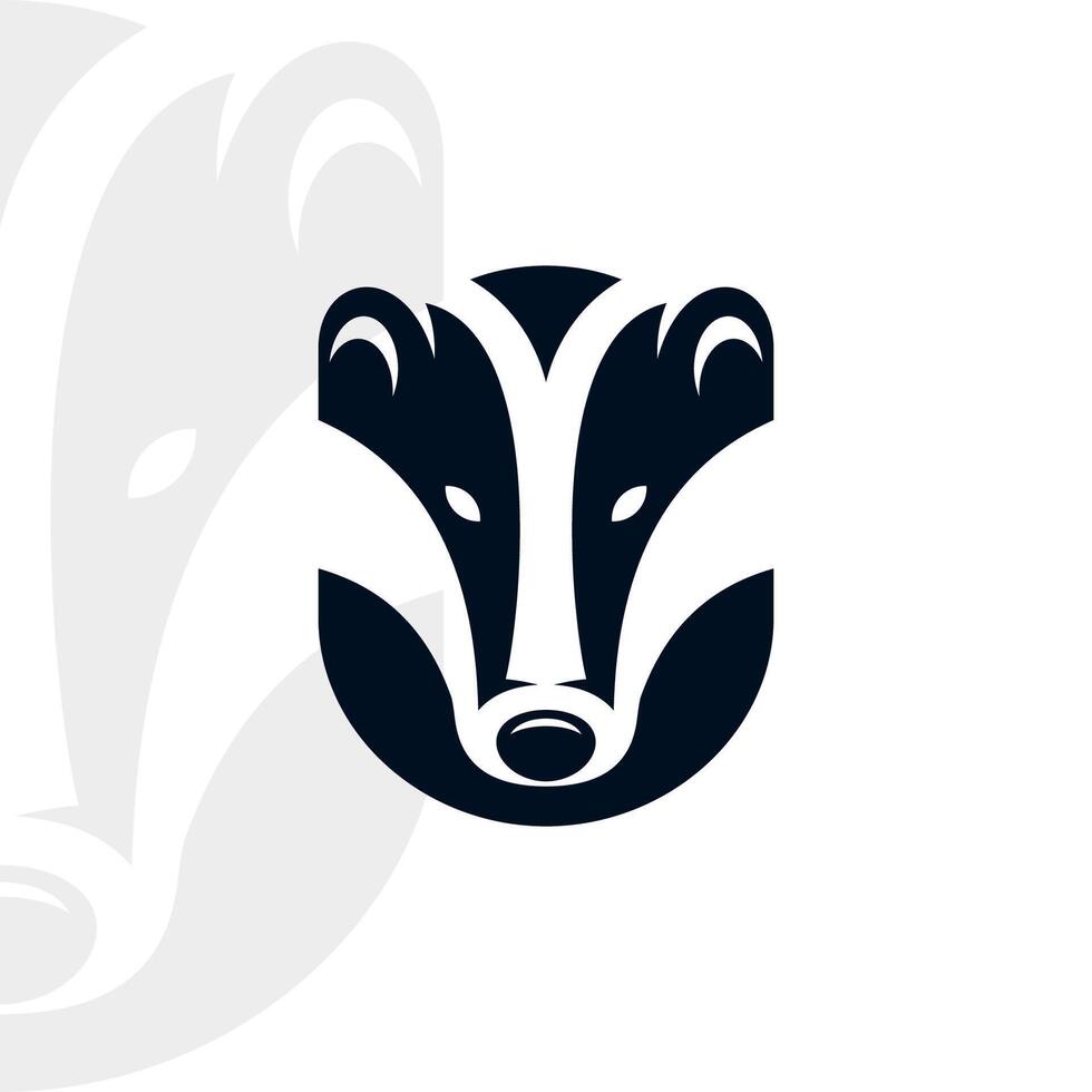 Badger logo on isolated background vector