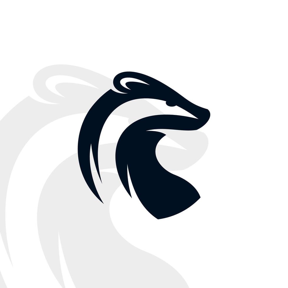 Badger logo on isolated background vector