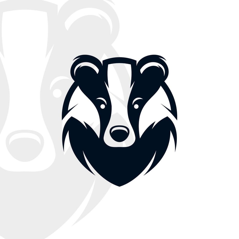 Badger logo on isolated background vector