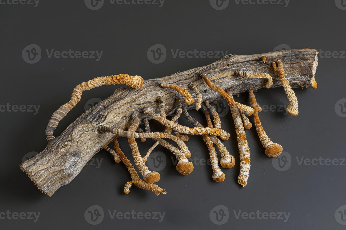 Cordyceps or Ophiocordyceps sinensis mushroom herb is fungus for used as medicine photo