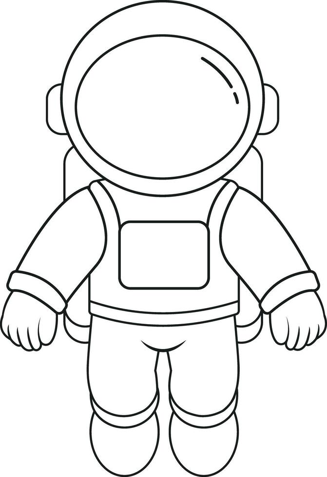 Astronaut in Space Suit vector