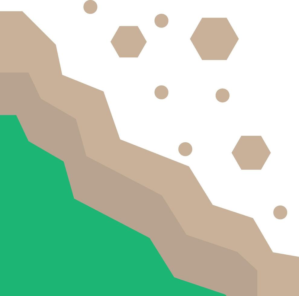 Landslide Earthquake Risk vector