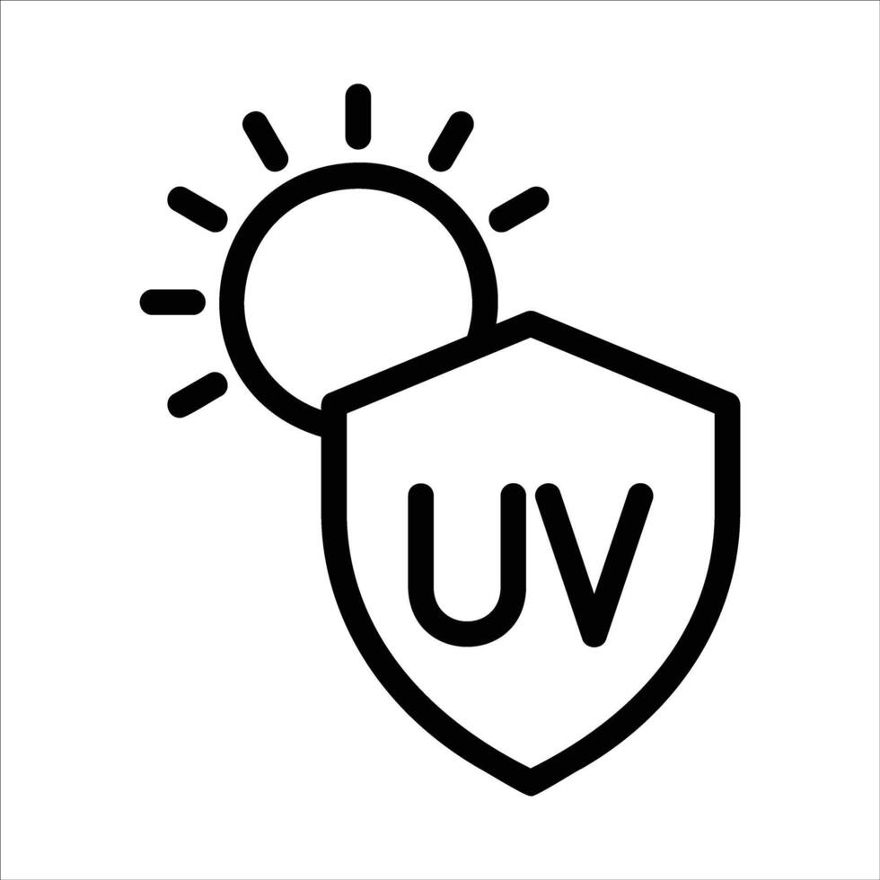 uv in flat design style vector