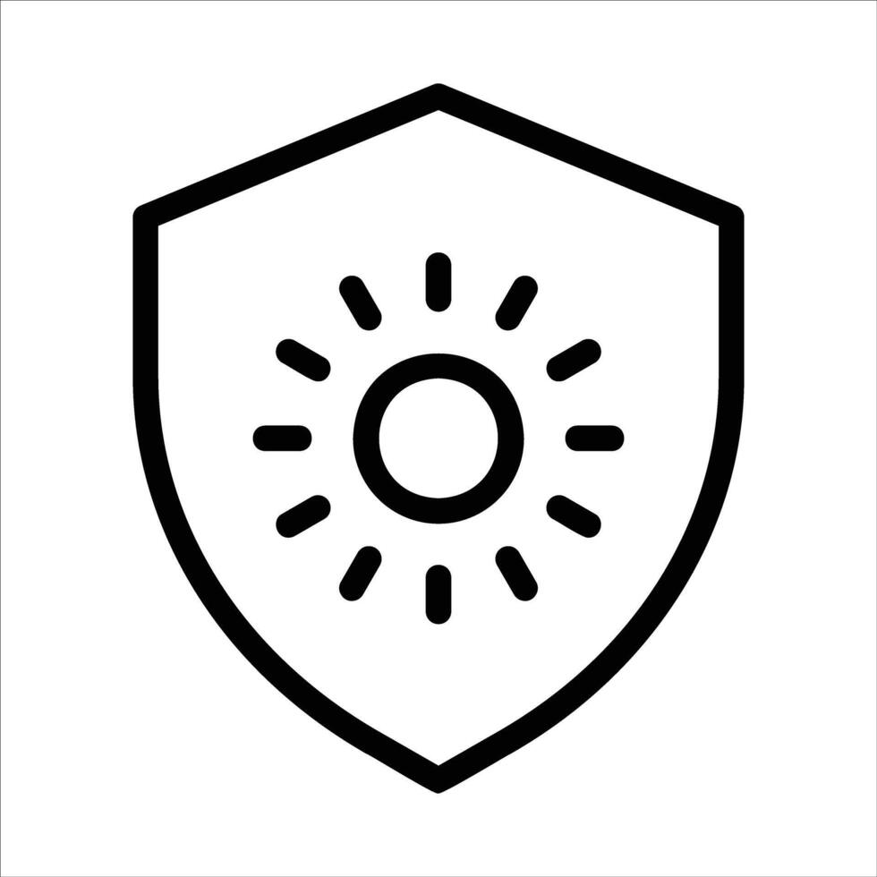 uv protection in flat design style vector
