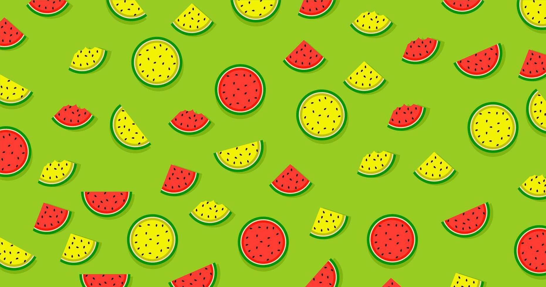 summer theme background and fresh food or fruit watermelon with bright color concept. high quality eps file vector