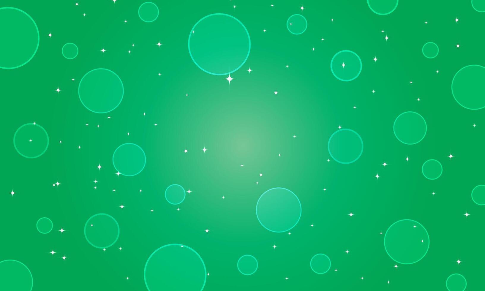 abstract green background with circle bubbles. vector