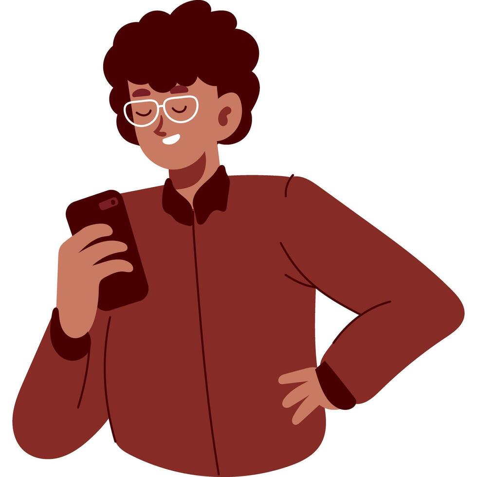 friend flat style character illustration vector
