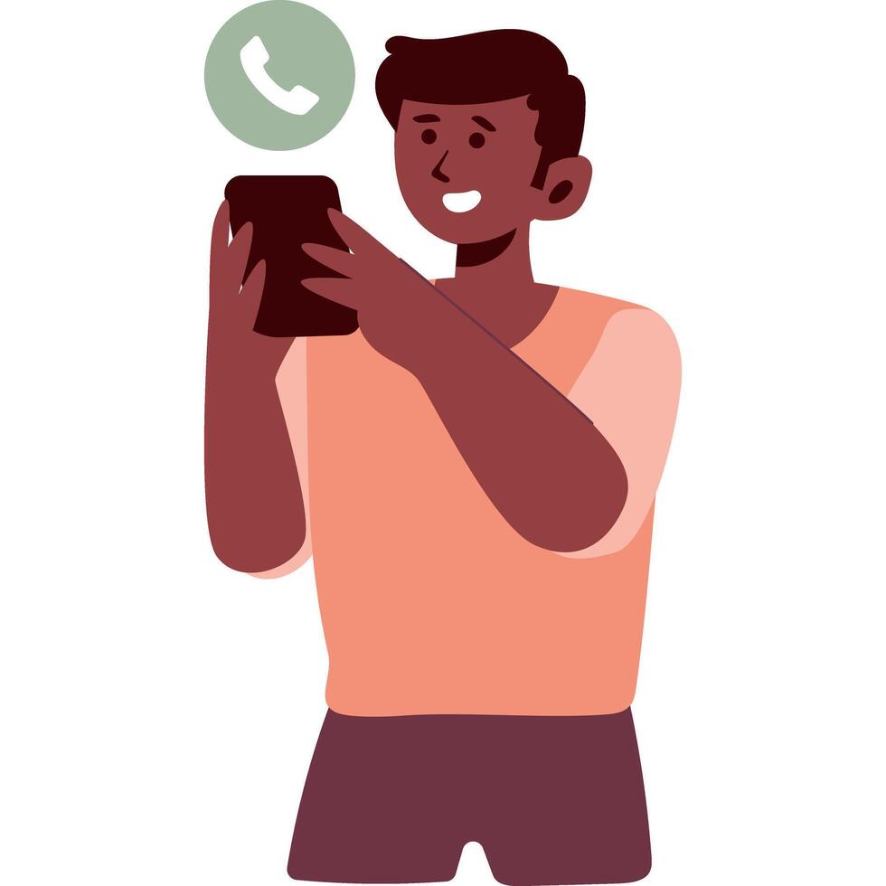 speak flat style character illustration vector