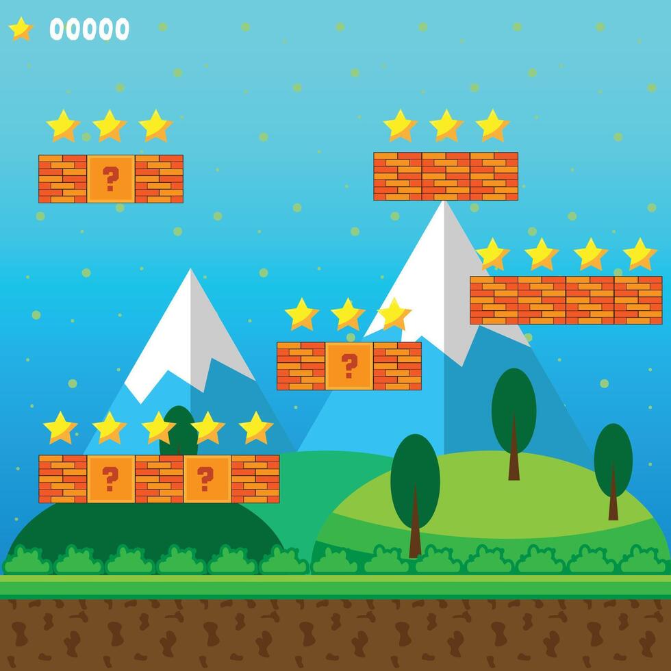 Game Arena Set The Illustration vector