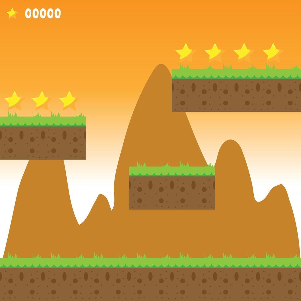Game Arena Set The Illustration vector