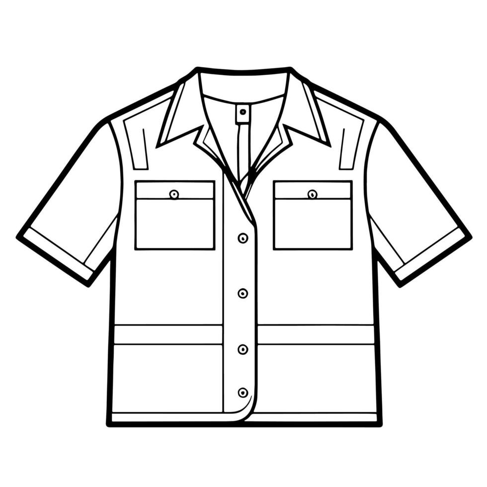 Basic icon of workwear, suitable for professional attire designs. vector