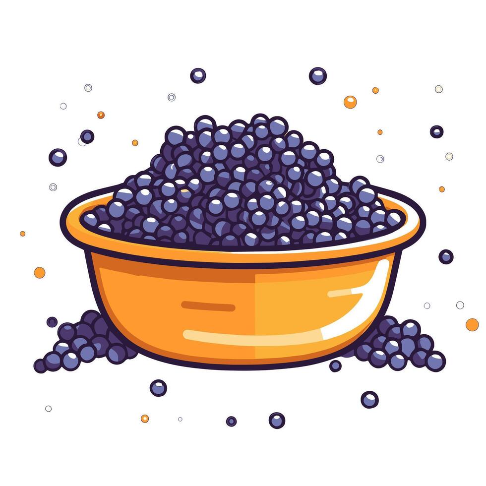 depiction of luxurious caviar icon, perfect for gourmet menus or culinary designs. vector