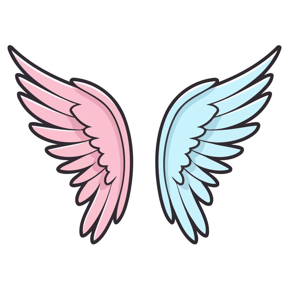 A tor icon depicting an angelic wing, ideal for illustrating celestial themes or spiritual symbolism. vector