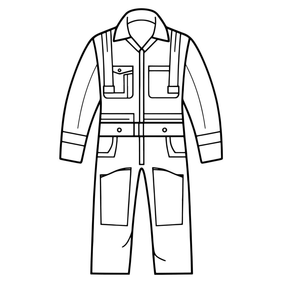 Basic icon of workwear, suitable for professional attire designs. vector