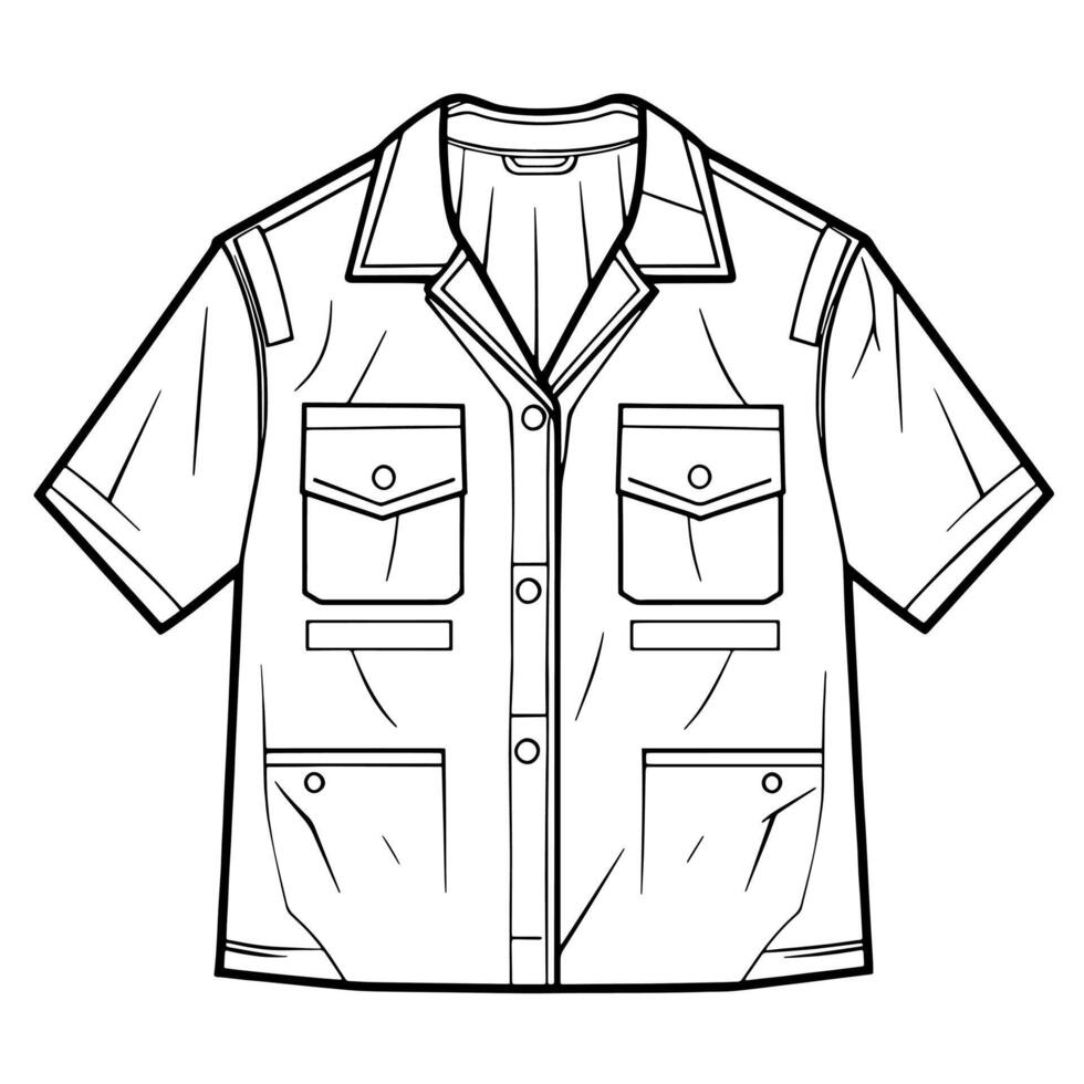 Basic icon of workwear, suitable for professional attire designs. vector