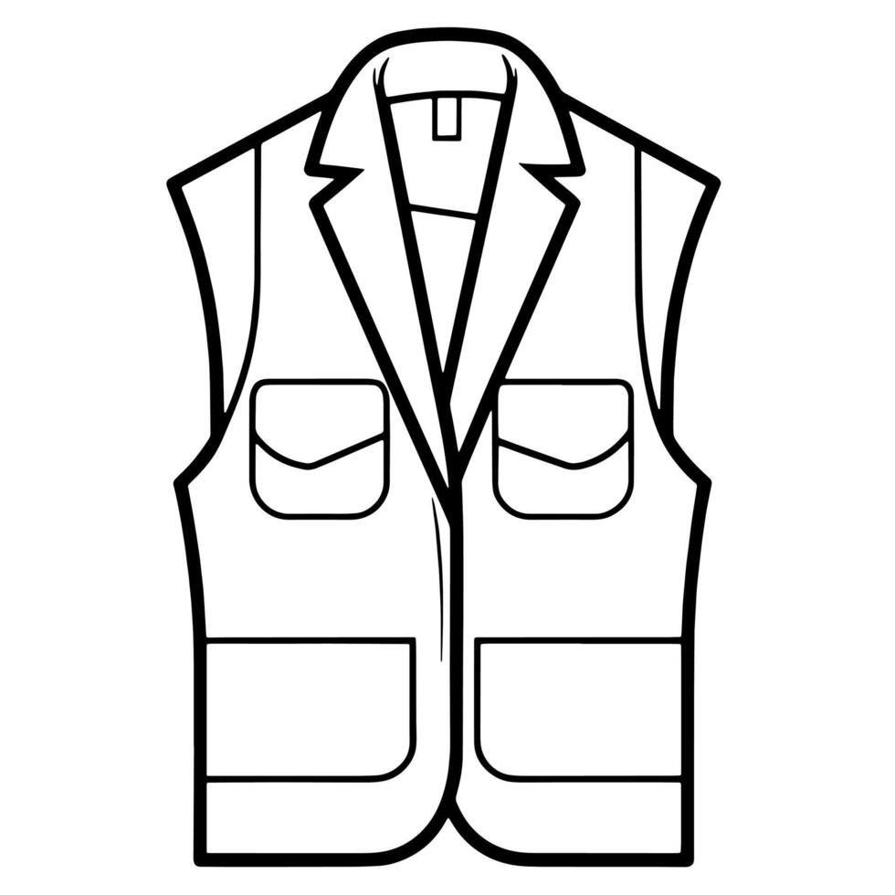 Basic icon of workwear, suitable for professional attire designs. vector