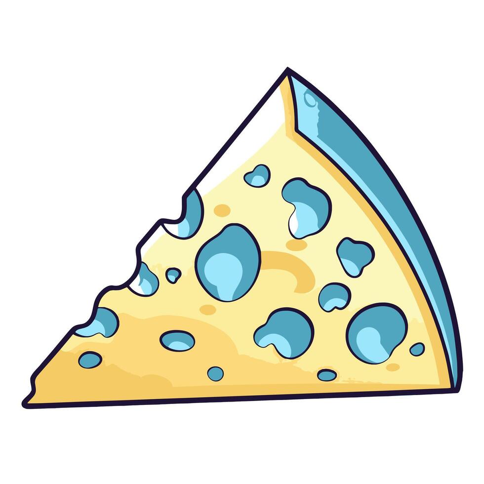 depiction of a classic cheese icon, perfect for dairy product labels or culinary designs. vector