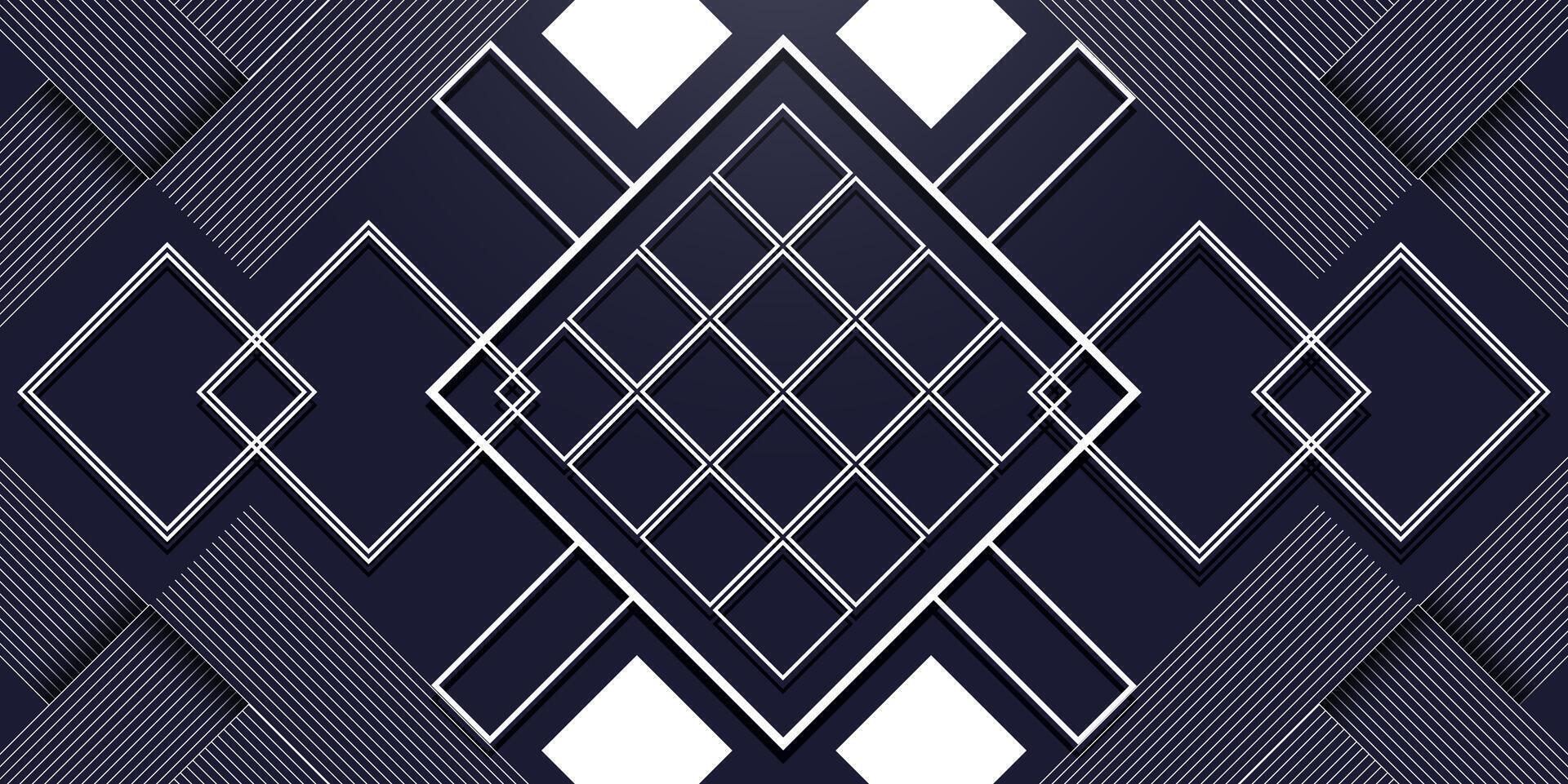 Abstract white line style geometric background vector