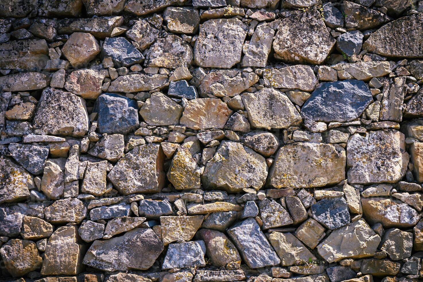 Retro style design decorative irregular cracked real stone wall surface motley stone 1 photo