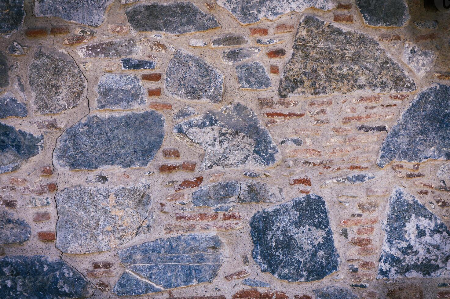 decorative fence real stone wall surface 2 photo
