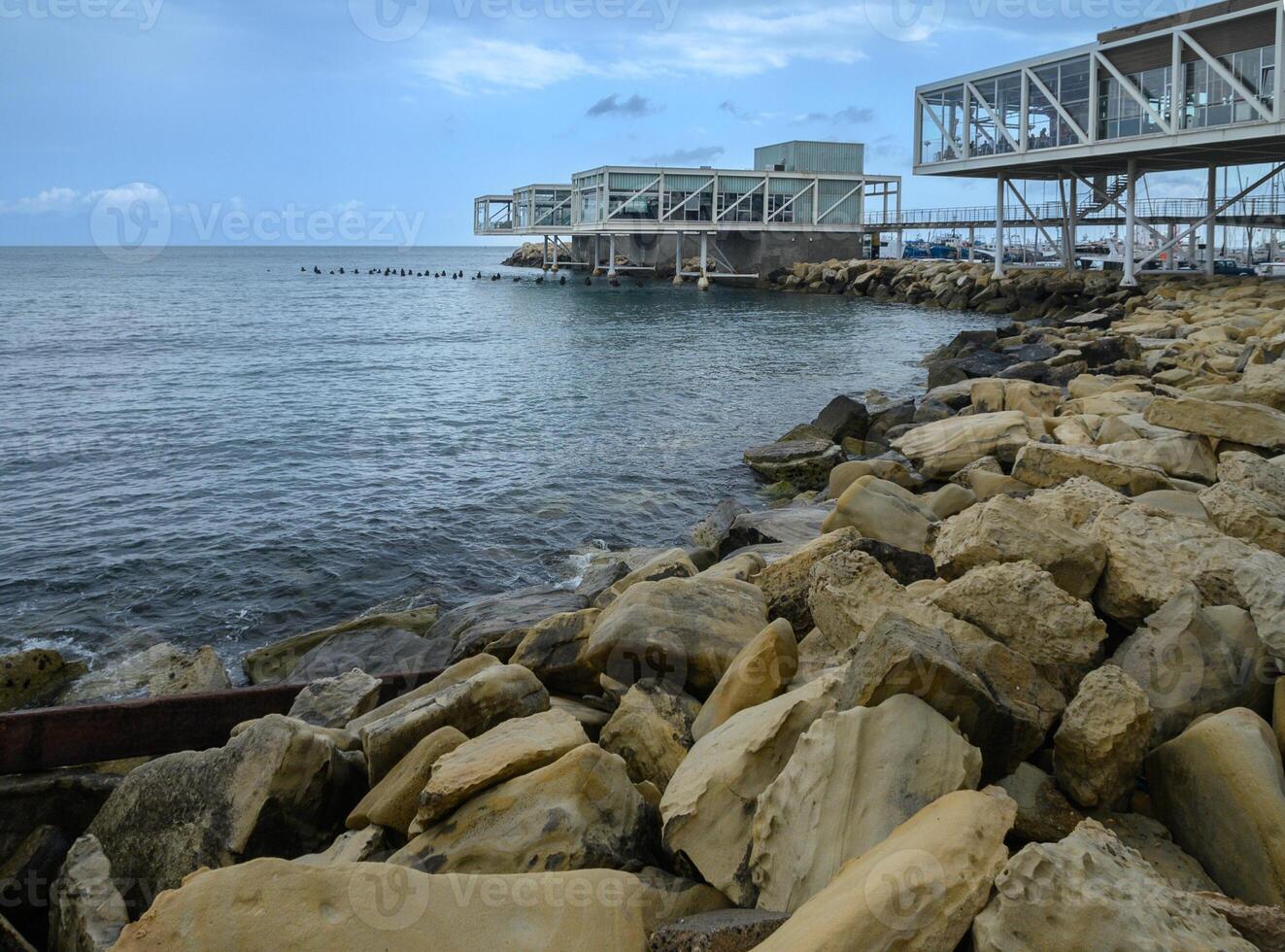 Modern architecture in Old Port, Limassol, Cyprus photo