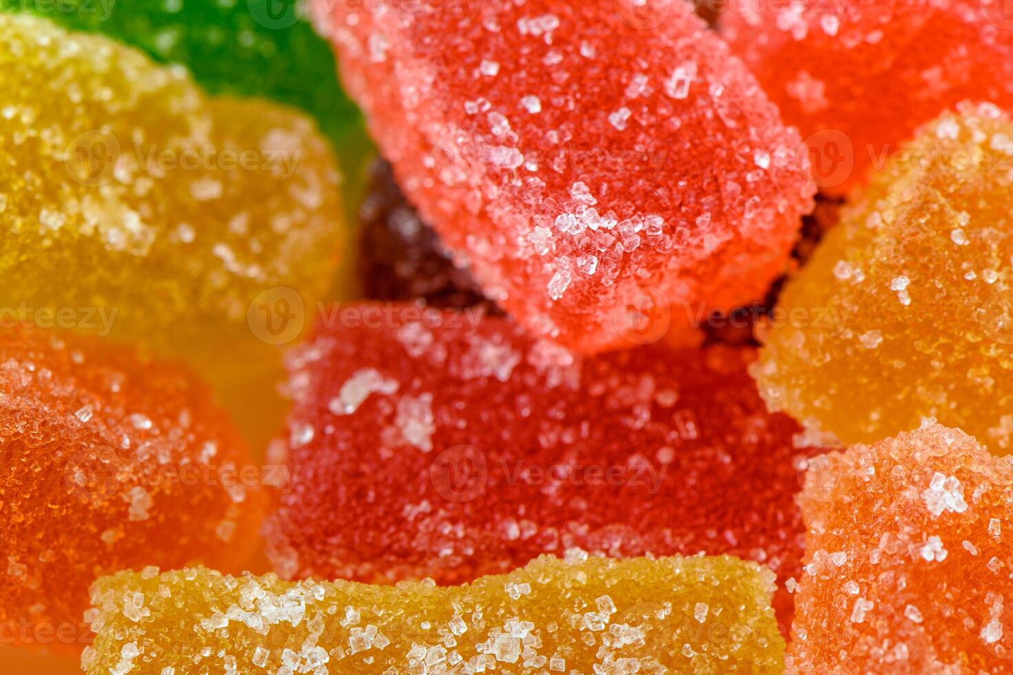 food background made of multi-colored marmalade 4 photo