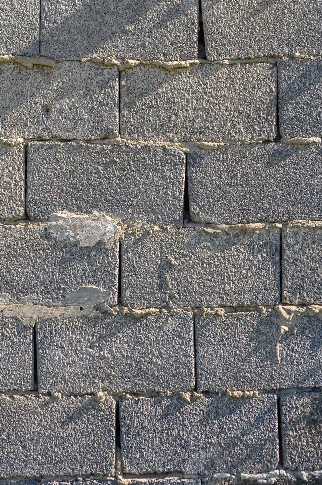 cinder block wall as background 2 photo