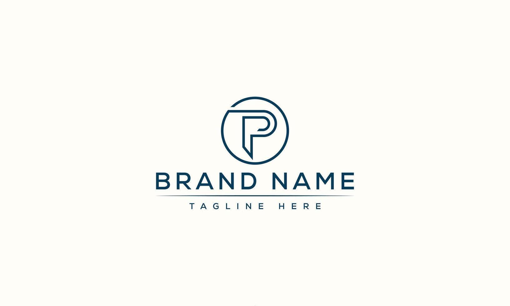 Simple illustration logo for PP vector